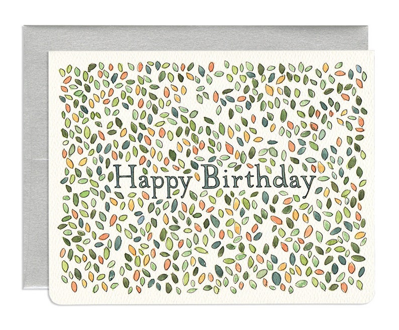 Birthday Leaves Card SALE image 1