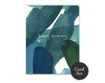 Blue In Green - Birthday Card Set of 6