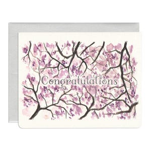 Congratulations Sakura - Cherry Blossom Card