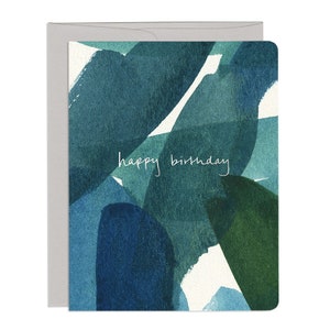 Blue in Green Birthday Card