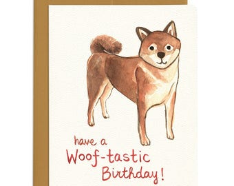 Woof-tastic Birthday Card