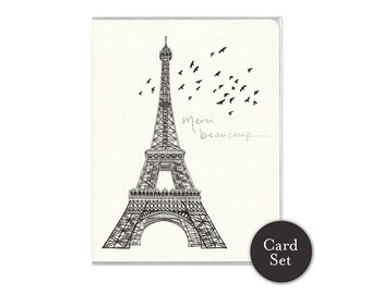Eiffel Merci - Thank You Card Set of 6