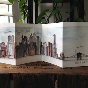 New York Skyline Accordion Card