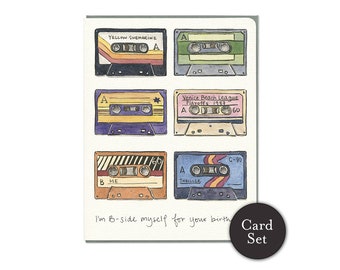 B-side Birthday Card Set of 6