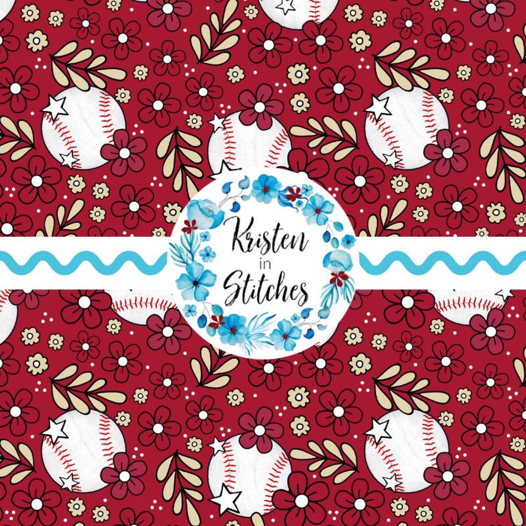 Diamondbacks Paper Team Spirit Baseball Floral Seamless Pattern, Digital File, Instant ...