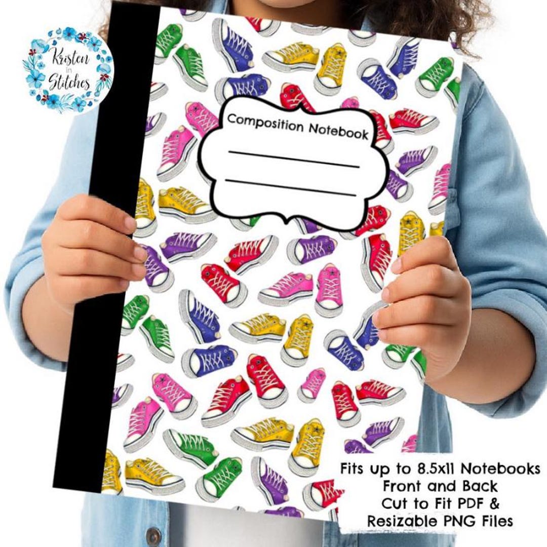 Compasition Notebook Back Composition Notebook Cover, Printable Resizable PNG, Back to School ...