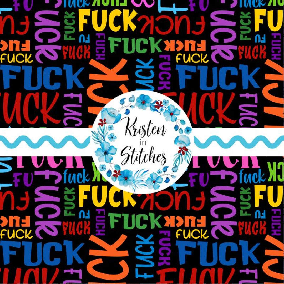 Swear Word Pattern Swear Word Cloud Seamless Pattern, PNG Digital File, DIY Printable ...