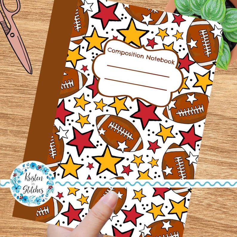 Composition Notebook Cover, Printable Resizable PNG, Back to School ...