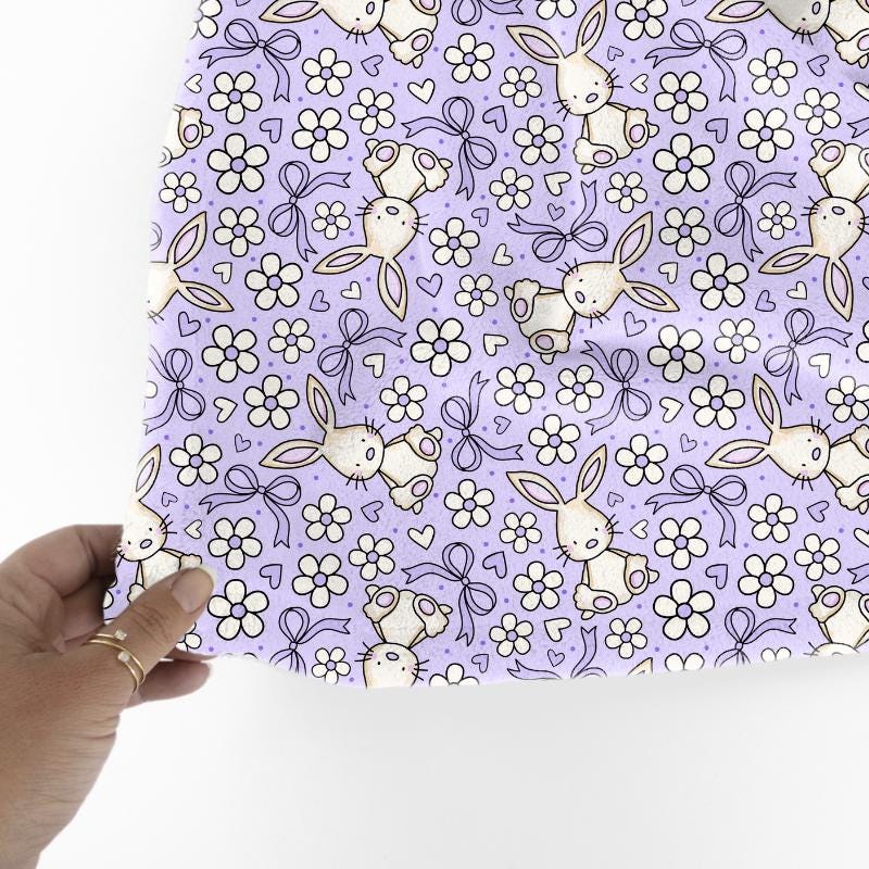 Bunny Rabbits Seamless Pattern, Digital File, Instant Download, DIY ...