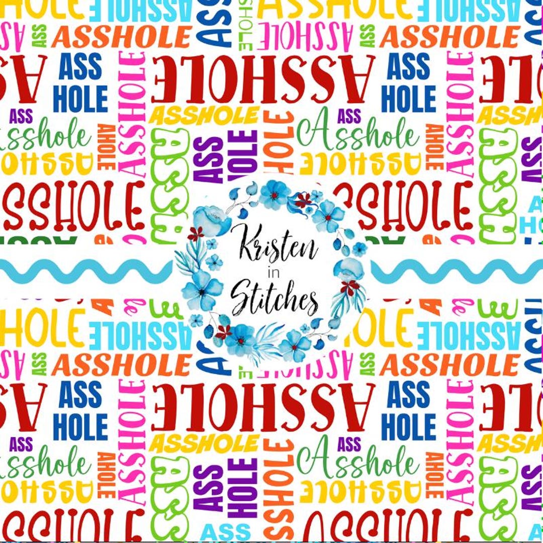 Swear Word Pattern Swear Word Cloud Seamless Pattern, PNG Digital File, DIY Printable ...