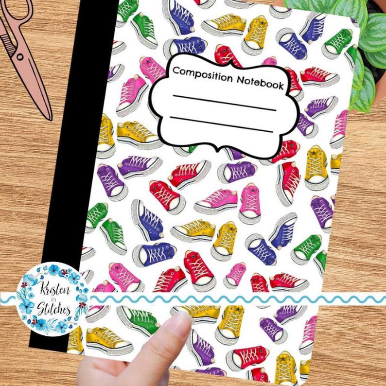 Pink Compisition Notebook Composition Notebook Cover, Printable Resizable PNG, Back to School ...