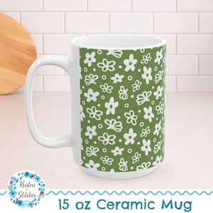 Olive Green Coffee Mugs Spring - Etsy