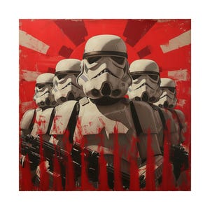 Stormtrooper Propaganda, Star Wars, Poster, Sci Fi, Galactic Empire, Imperial, Military, Trooper, Blaster, Wall Art, Home Office Prints