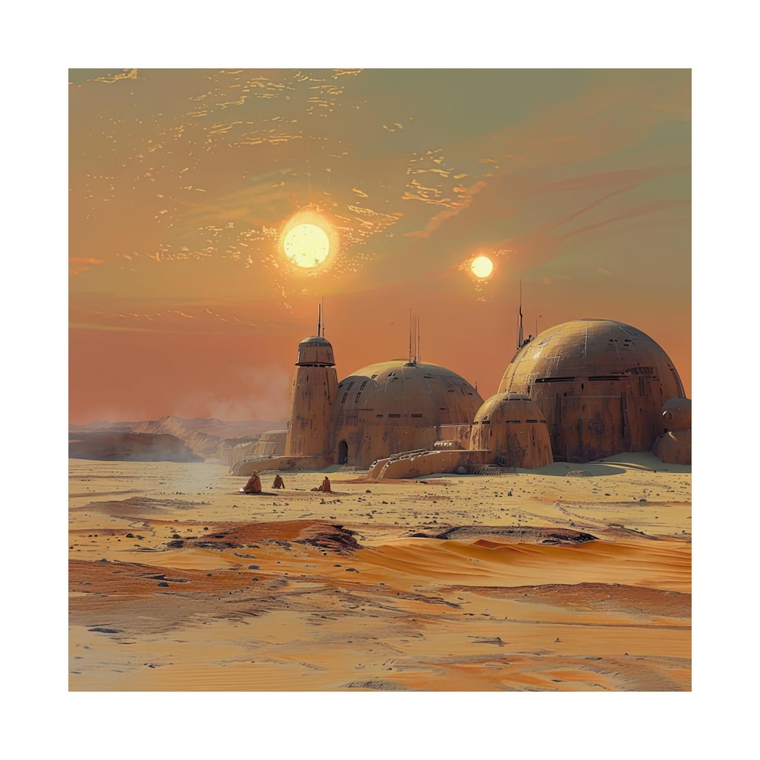 Tatooine, Dune Sea, Star Wars, Poster, Sci Fi, Desert, Outpost, Sand ...