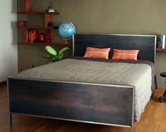 Steel Panel Bed - King Size