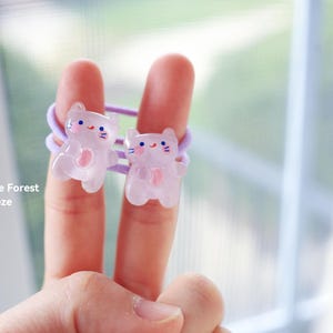 Cute cartoon Hair Ties Collection - 2 Pack, summer fashion pony tail tie for baby/toddler