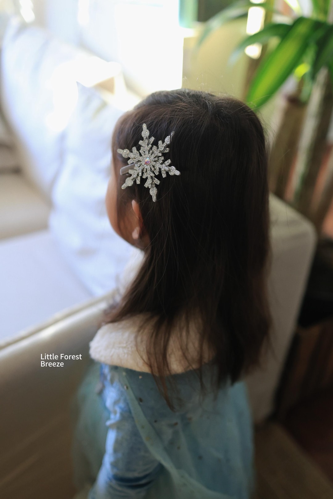 Large Elegant Glittering Snowflake Hair Clip - Etsy
