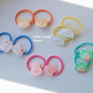 Cute cartoon Hair Ties Collection 10 Pack, summer fashion pony tail tie for baby/toddler