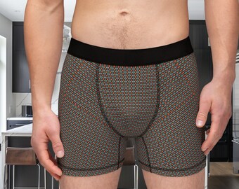 Boxers pour homme (AOP) Imprimés uniques, Slips colorés, Tissu doux, Cadeau pour lui