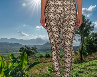 Leggings à imprimé mandala pour femme, pantalons élégants et confortables pour l'art fractal, tenues décontractées et de yoga, tenues de rue tendance, cadeau chic pour elle