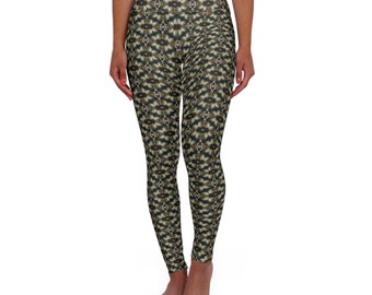 Damen Mandala Print Leggings, Yogahose mit hoher Taille, bequeme sportliche Kleidung, einzigartiges Muster, schickes Geschenk für sie