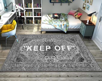 Keep Off,Keep Off Rug,Gray Rug,Popular Rug,Cool Rugs,Unique Rug,Home Decor,Area Rugs,Custom Rug,Rugs for Living Room,Housewarming Gift