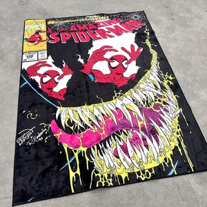 Spiderman Rug,Venom Rug,Themed Rug,Fantastic Rug,Area Rug,Kids Rug,Colorful Rug,Sci-Fi Rug,Marvel Rug,Gift For Him,Unique Rug,Bestseller image 5