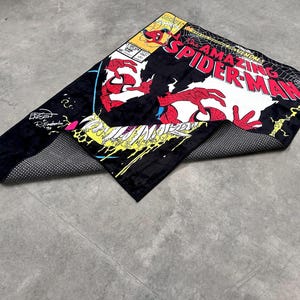 Spiderman Rug,Venom Rug,Themed Rug,Fantastic Rug,Area Rug,Kids Rug,Colorful Rug,Sci-Fi Rug,Marvel Rug,Gift For Him,Unique Rug,Bestseller image 4