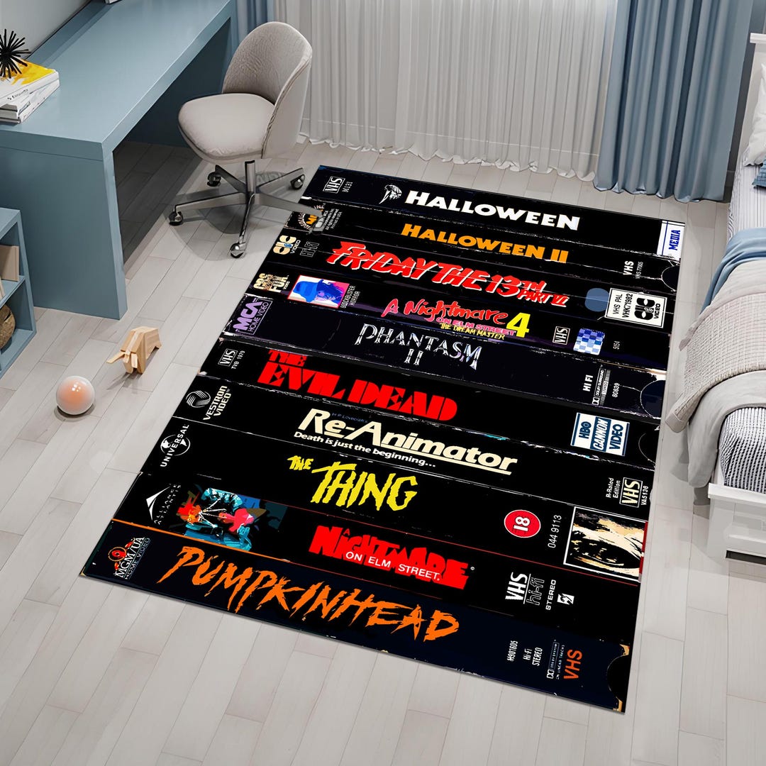 Horror Movie Rug, Movie Rug, Horror Rug, Fear Rug, Minimalist Rug ...