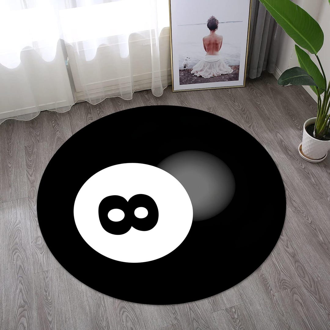 Billiard Ball Rug,billiard Rug,8 Ball Rug,circle Rug,game Rug,legends ...