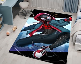 Spiderman Rug,Super Hero Rug,Shoes Rug,Fantastic Rug,Area Rug,Kids Rug,Colorful Rug,Cool Rugs,Marvel Rug,Gift for Her,Movie Rug,Movie Decor