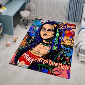 Alfombra Pop Art, Alfombra Graffiti, Alfombra Arte Colorida, Alfombra Mujer, Alfombra Única, Alfombra Genial, Alfombra Moderna, Alfombra Personalizada, Alfombra De Área, Alfombras Para Sala De Estar, Regalos Para Ella