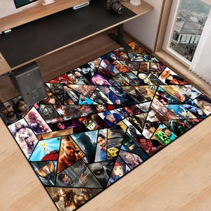 Retro Games Rug,Video Game Rug,Gaming Rug,Gamer Rug,Colorful Rug,Game Decor,Custom Rug,Retro Gaming,Arcade Game Rug,Area Rugs,Gaming Gifts
