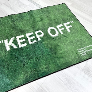 Keep Off Rug,Green Rug,Grass Pattern Rug,Modern Rug,Runner Rug,Home Decor,Area Rug,Aesthetic Rug,Rugs for Living Room,Housewarming Gift image 2