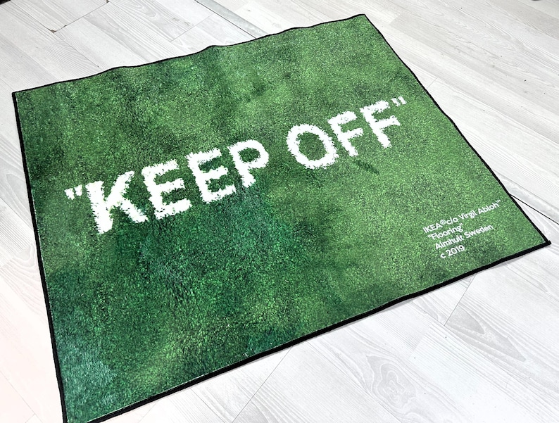 Keep Off Rug,Green Rug,Grass Pattern Rug,Modern Rug,Runner Rug,Home Decor,Area Rug,Aesthetic Rug,Rugs for Living Room,Housewarming Gift image 2