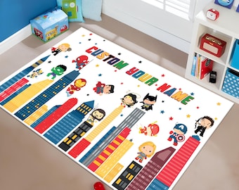 Super Heros Rug,Marvel Rug,Avengers Rug,Nursery Rug,Cute Rug,Personalized Rug,Movie Rug,Gift for Kids,Nursery Decor,Gift for Kids,Area Rug
