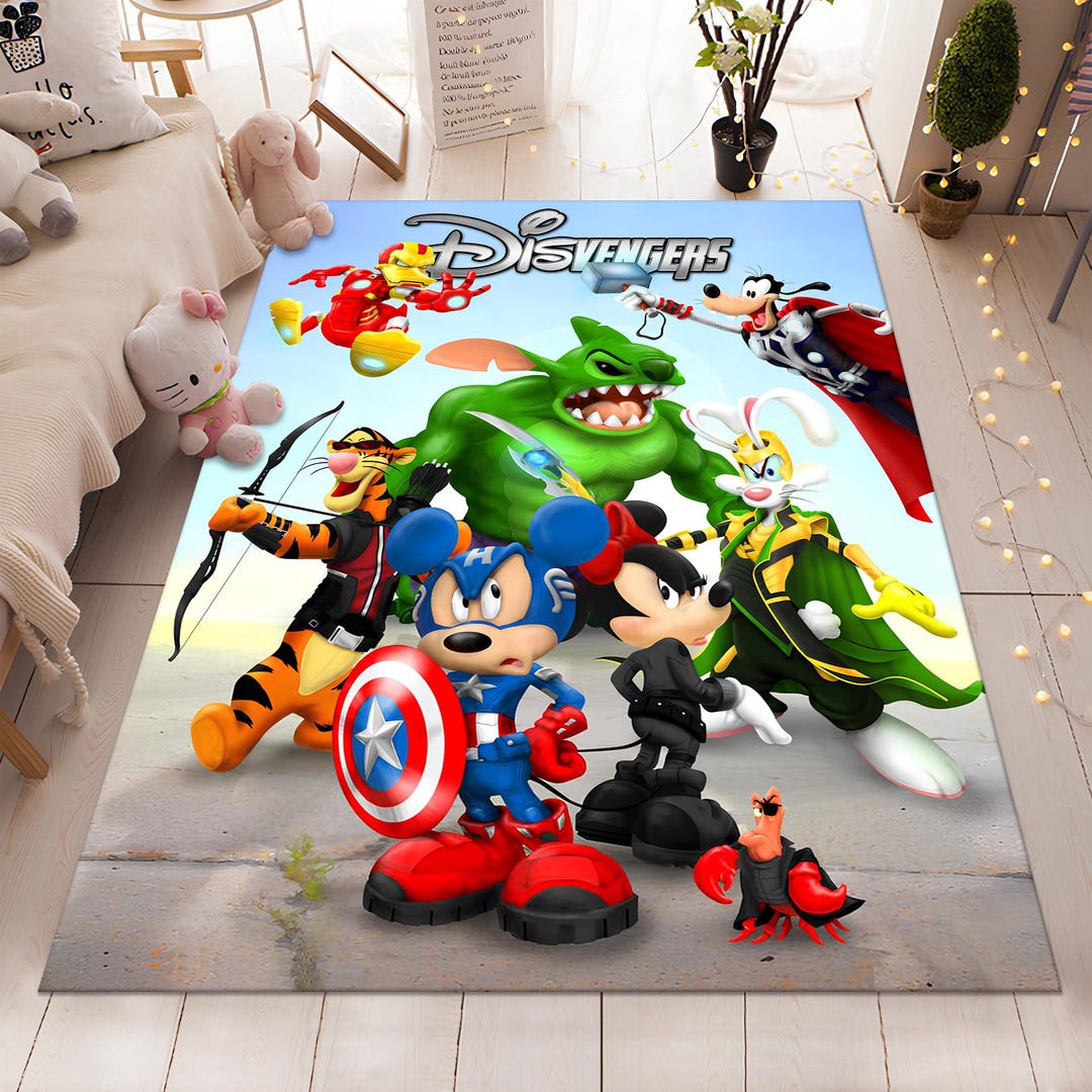Avengers Rug,cartoon Rug,cute Rug,mickey Mouse Rug,custom Rug,kids Rug ...