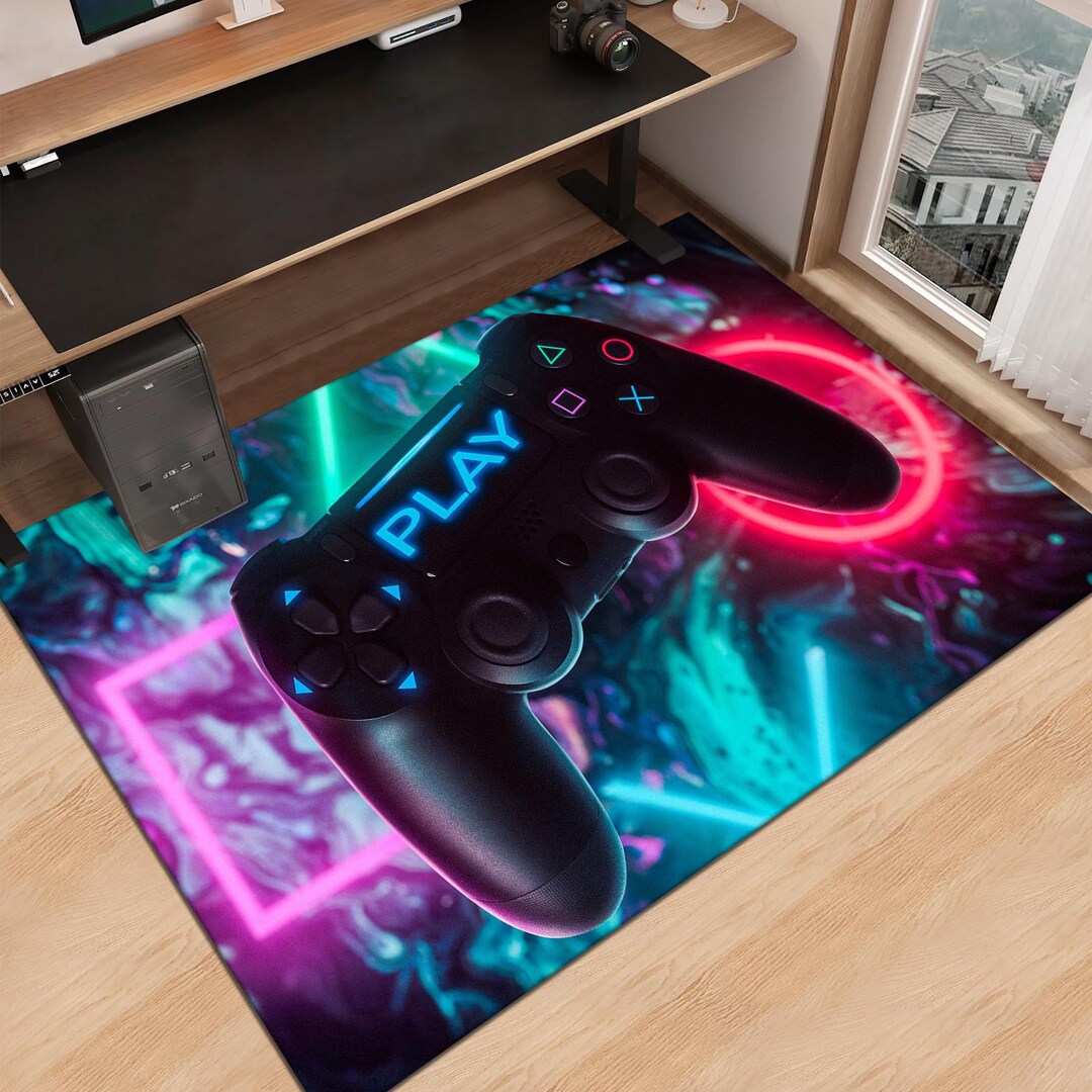 Pc Gaming Small Rug Game Console Rug,gamer Rug,gaming Rug,game Rug,colorful Rug,play Room ...