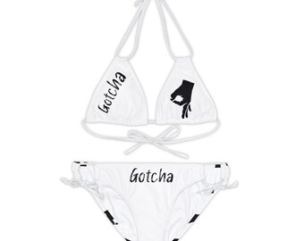 Ensemble maillot de bain bikini à lanières Gotcha Blanc