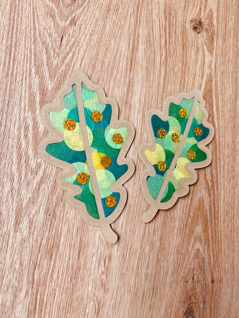 14-teiliges Herbst Bastelset Für Kinder – Mit Blättern, Transfer-Aufklebern & Papier Für Fensterbilder & Kränze