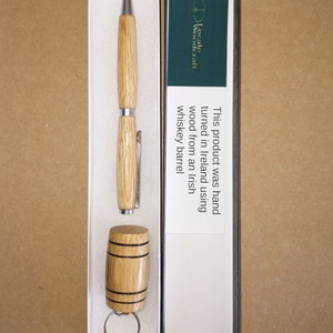 Ierse whiskypen en sleutelhangerset