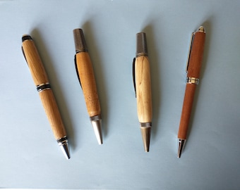 Gamme de luxe de stylos en bois tourné de Lecale Woodcraft