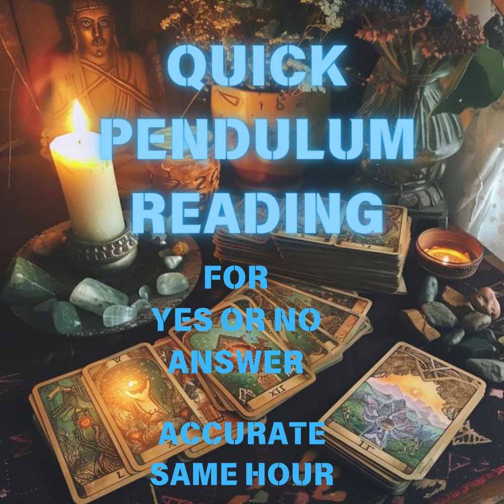 Same Hour Pendulum Reading -  Psychic Guidance ,Quick Yes or No Answer, Reply within 1 Hour