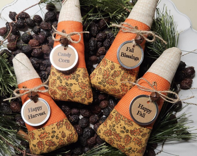 Primitive Farmhouse Candy Corn Ornament: Fall Tiered Tray Decor - Etsy