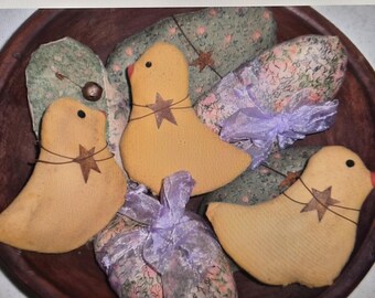 Primitive Easter Chick & Egg Craft Pattern: Farmhouse DIY (PDF Download)