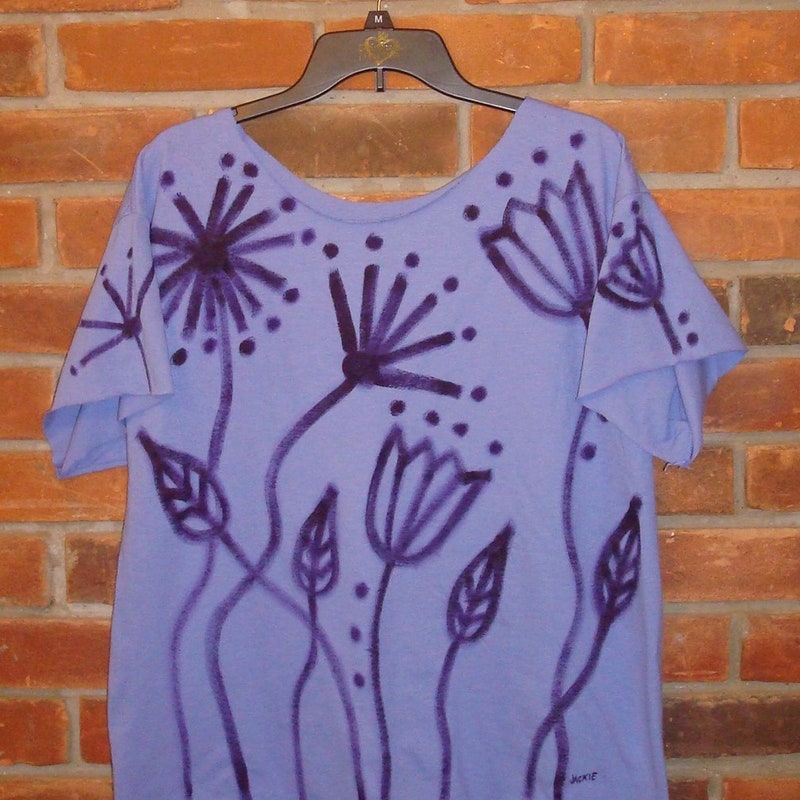 Jackie Ludtke 8165 Painted Abstract Top
