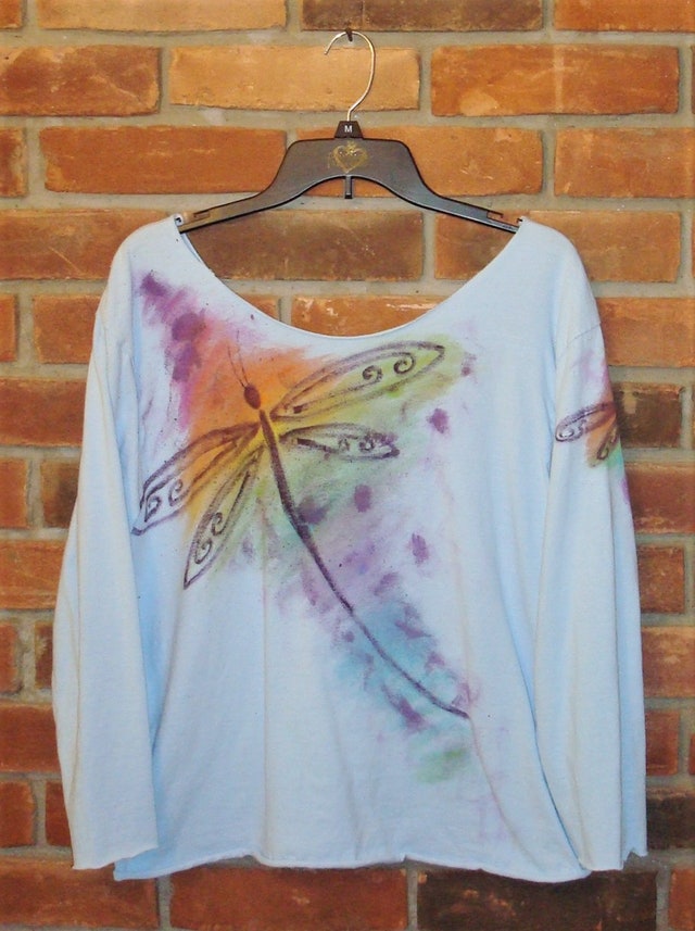 Jackie Ludtke 8165 Painted Dragonflies Top