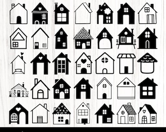 House Silhouette SVG, Home Outline Cut File, Cricut House SVG ...