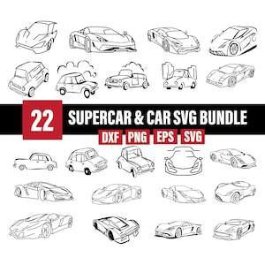 Car Svg, Car Png, Race Car Svg, Car Graphic, Sports Car SVG, Car Svg Bundle, Hand Drawn Car, Car Clipart, Car Svg Cut File, Classic Car