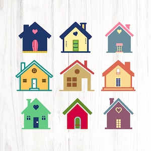 House Svg Bundle, House Clipart, Home Png, Little House Svg, Cute House, House SVG, Home Svg, Sweet Home Svg, Home Clipart, Houses Graphics